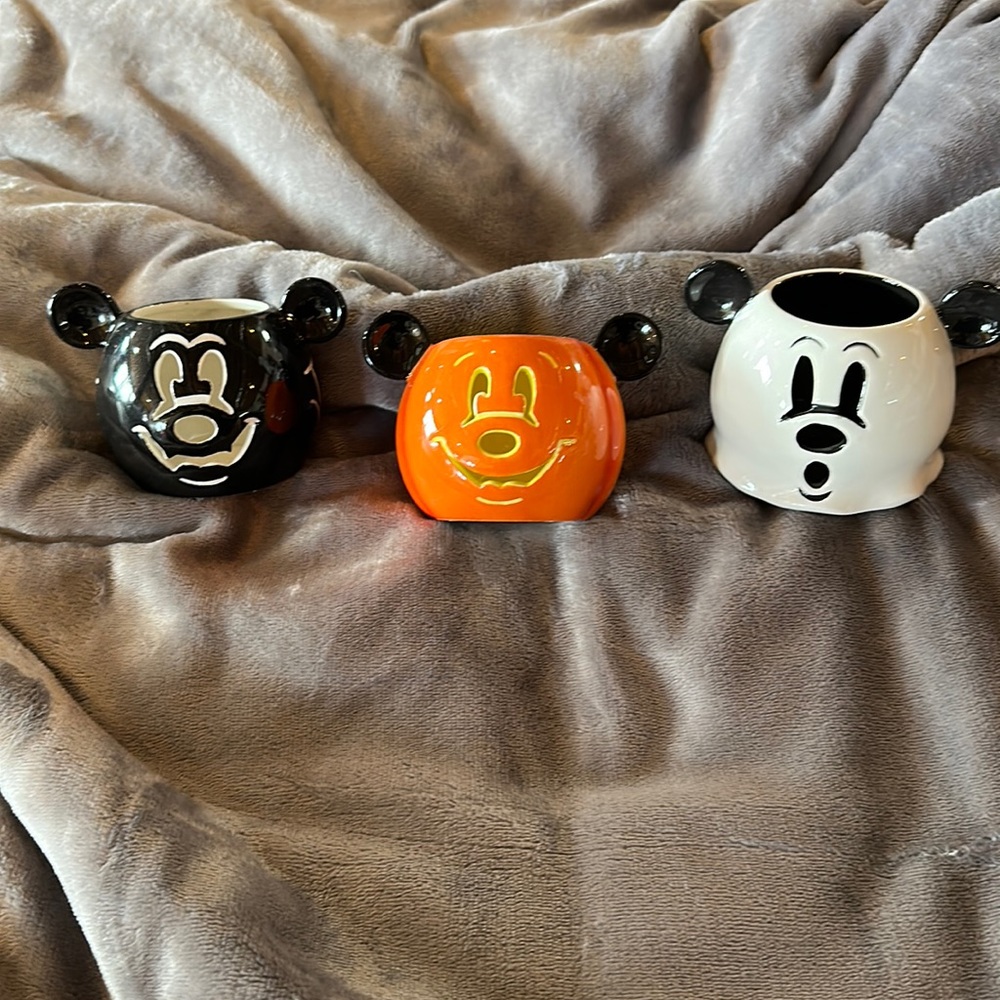 Vintage Disney Halloween votive trio NIB